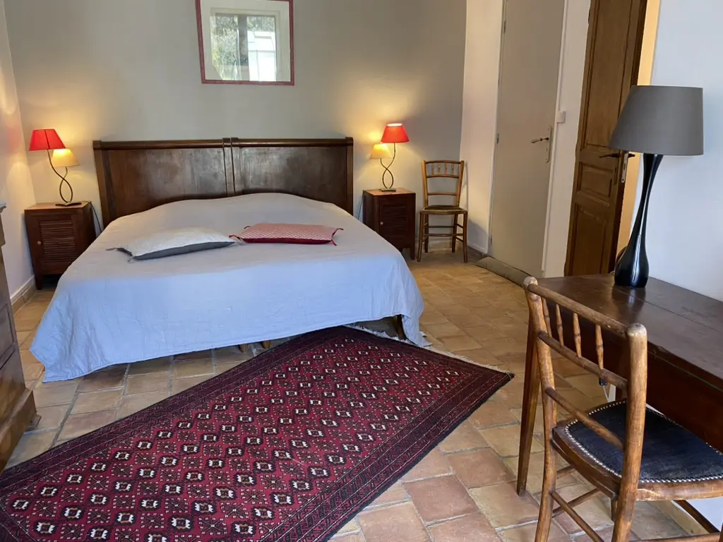 Chambre Orange – Les Chênes Verts à La Bastidonne dans le Luberon